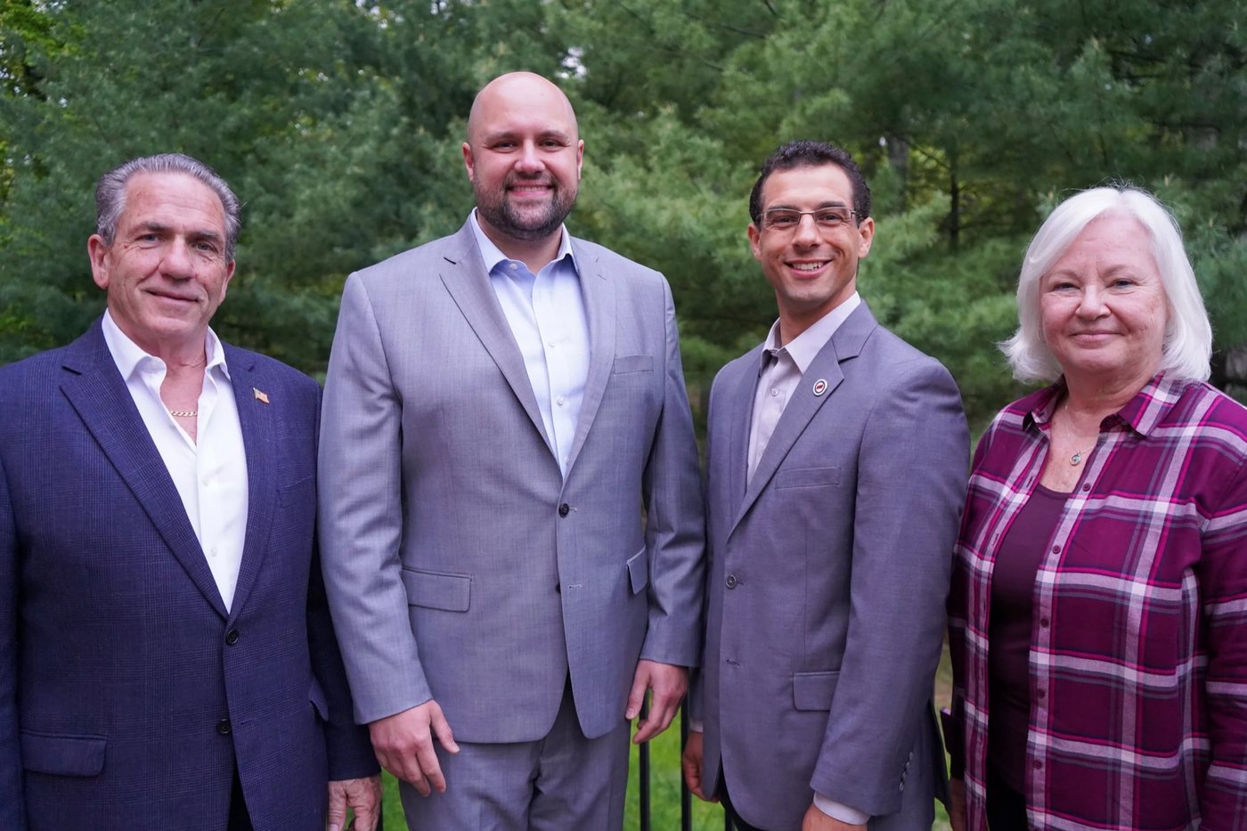 Susan Bloom with Eugene Bondar and two other Clarkstown Democratic candidates